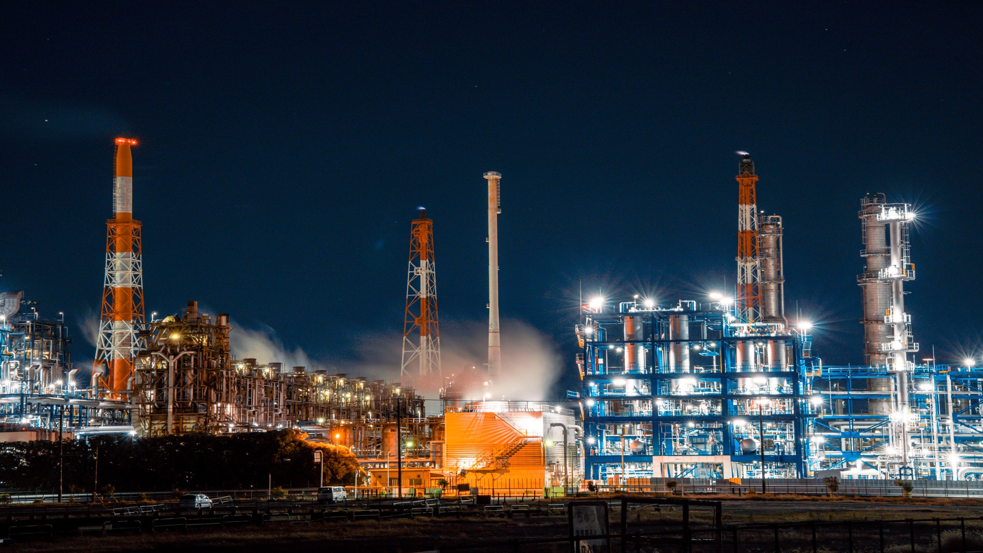 養老川臨海公園（工場夜景）