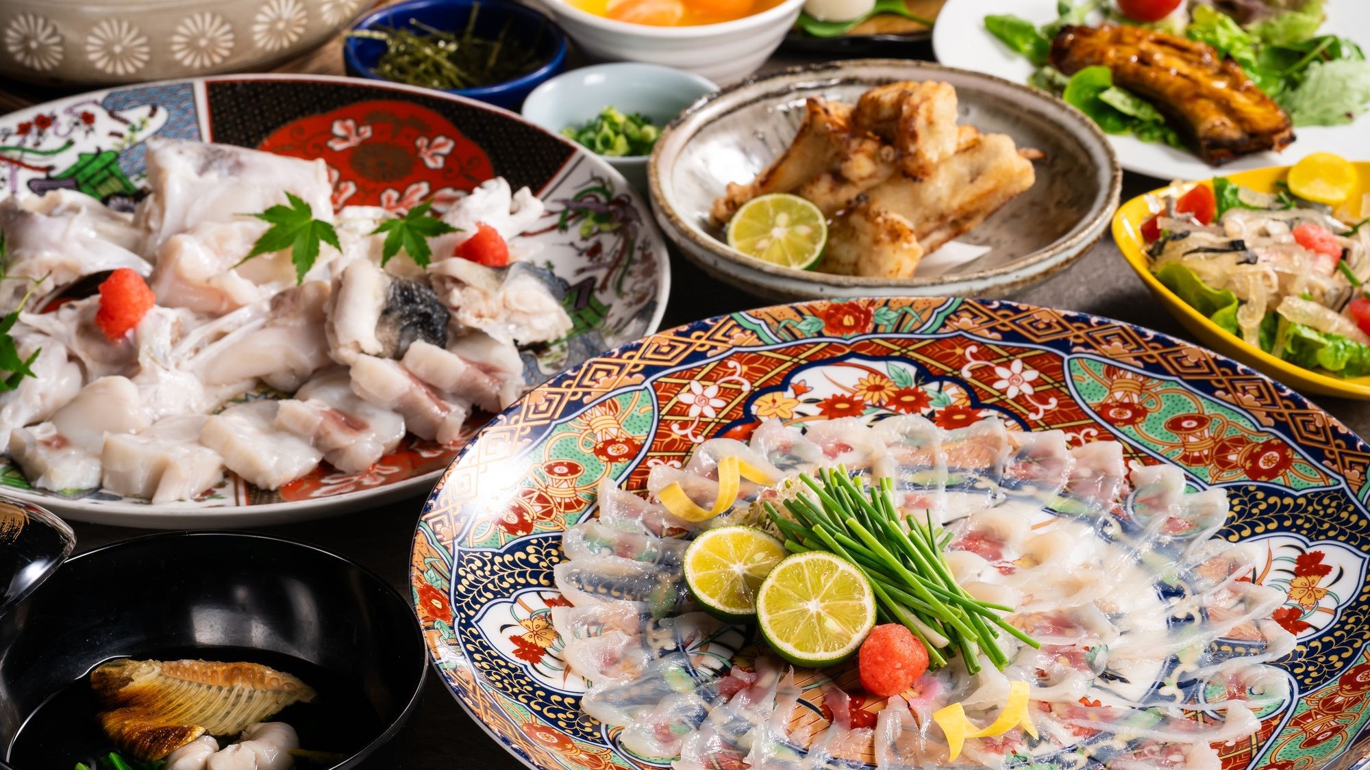 【極み会席／とらふく尽くし】鍋の締めは、ふくの旨味が凝縮した雑炊で至福のひと時を！！