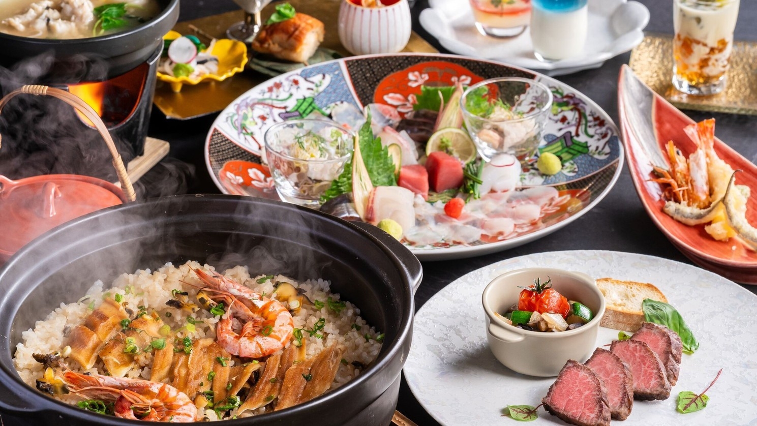 【特別会席／土鍋ごはん付】「土鍋ご飯」がついた贅沢プラン！