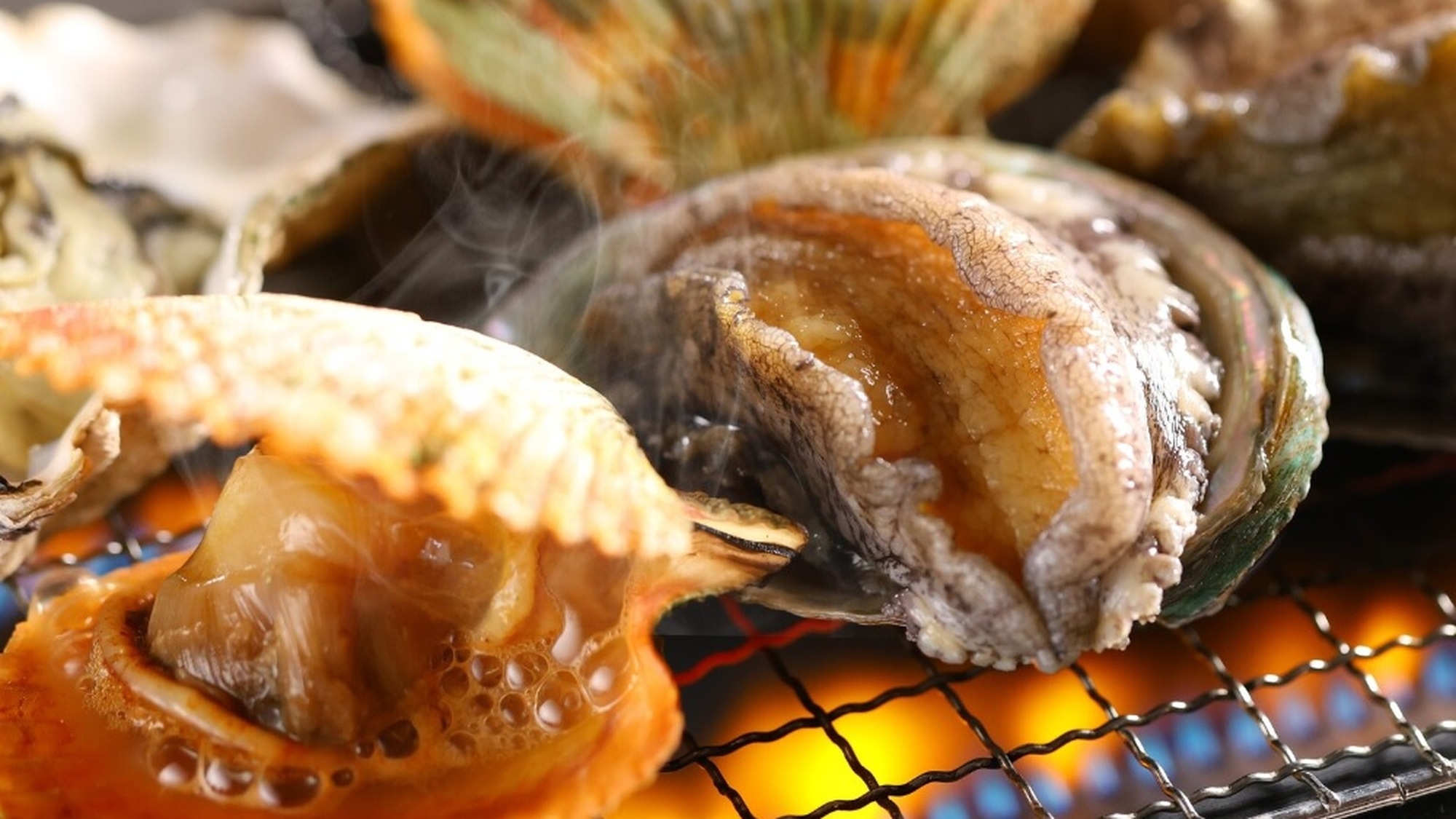 瀬戸内海鮮浜焼きプラン〜焼ける音までごちそう！鮑・海老・旬魚を目の前で焼き上げる、瀬戸内の海の幸会席