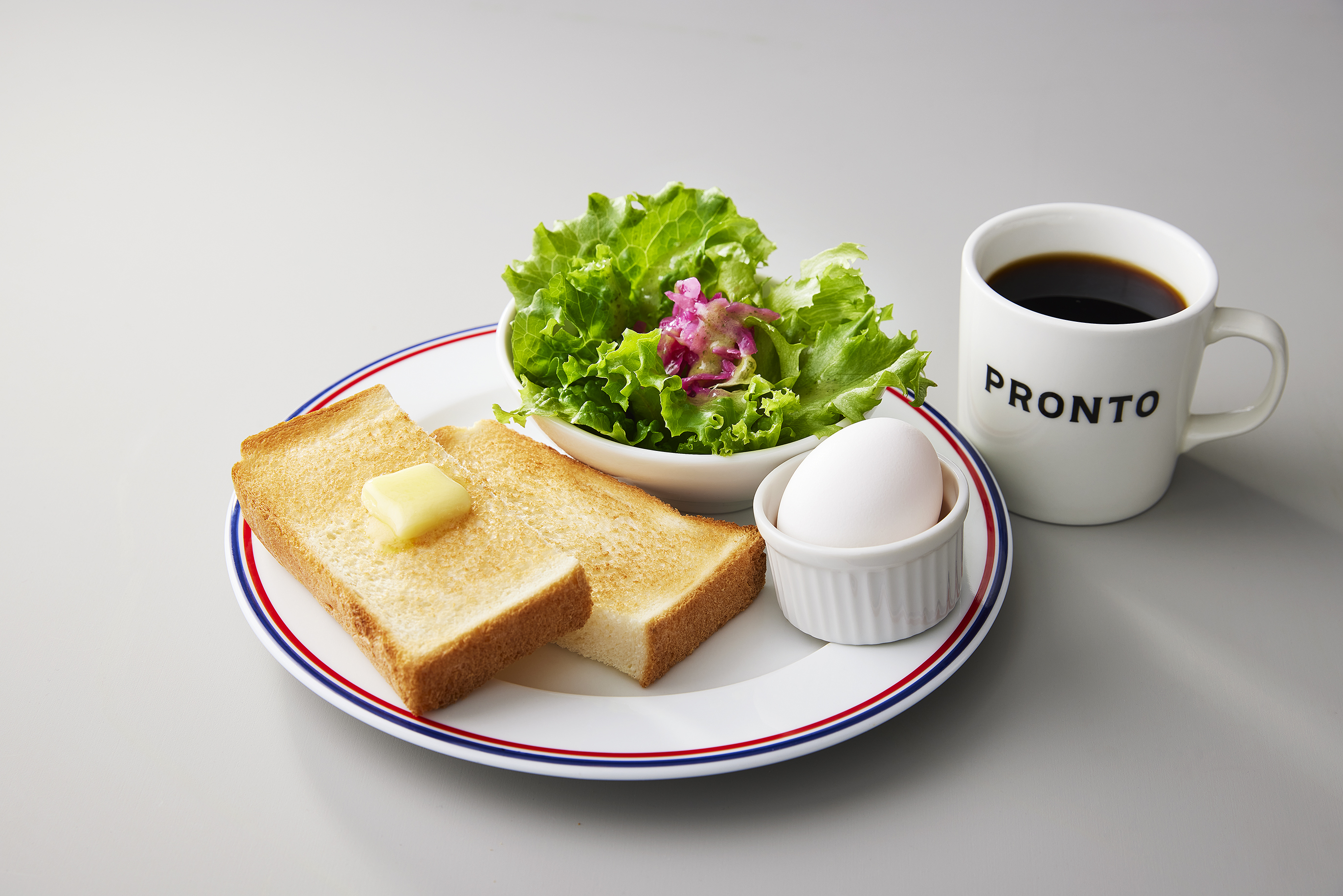 【朝食メニュー例】トーストセット