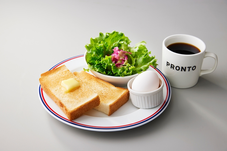 【朝食メニュー例】トーストセット