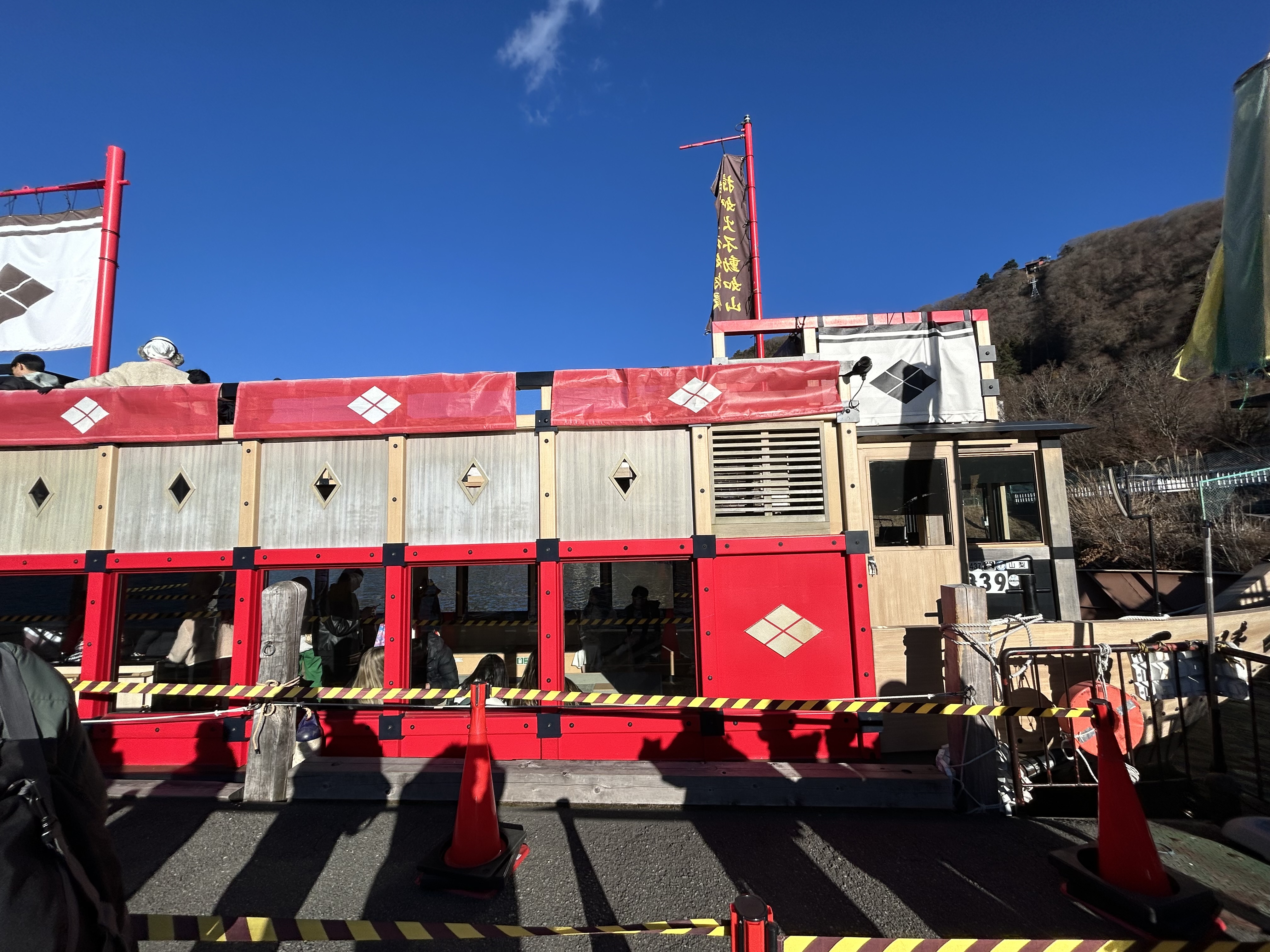 河口湖 遊覧船 天晴