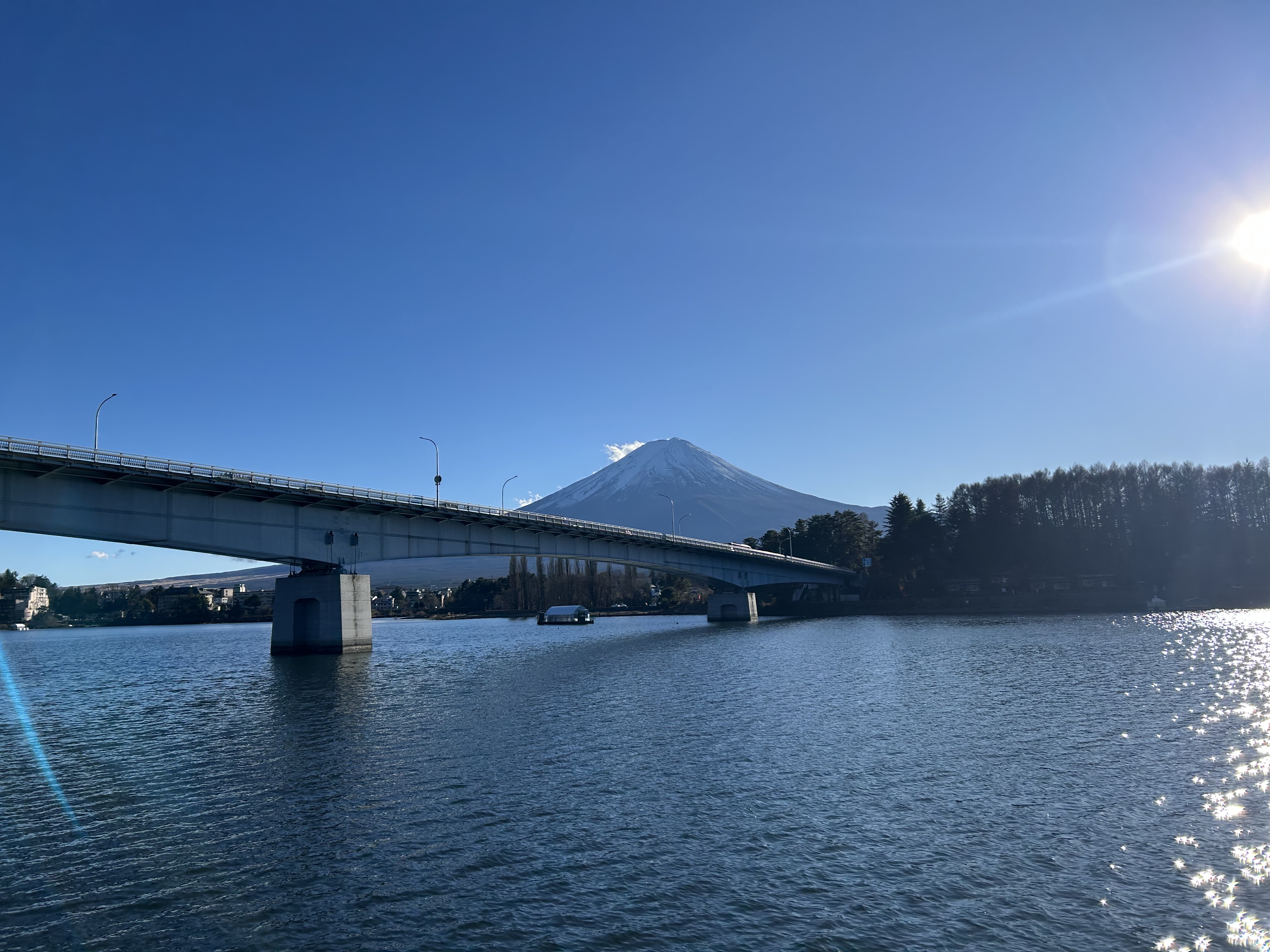 河口湖 遊覧船 天晴