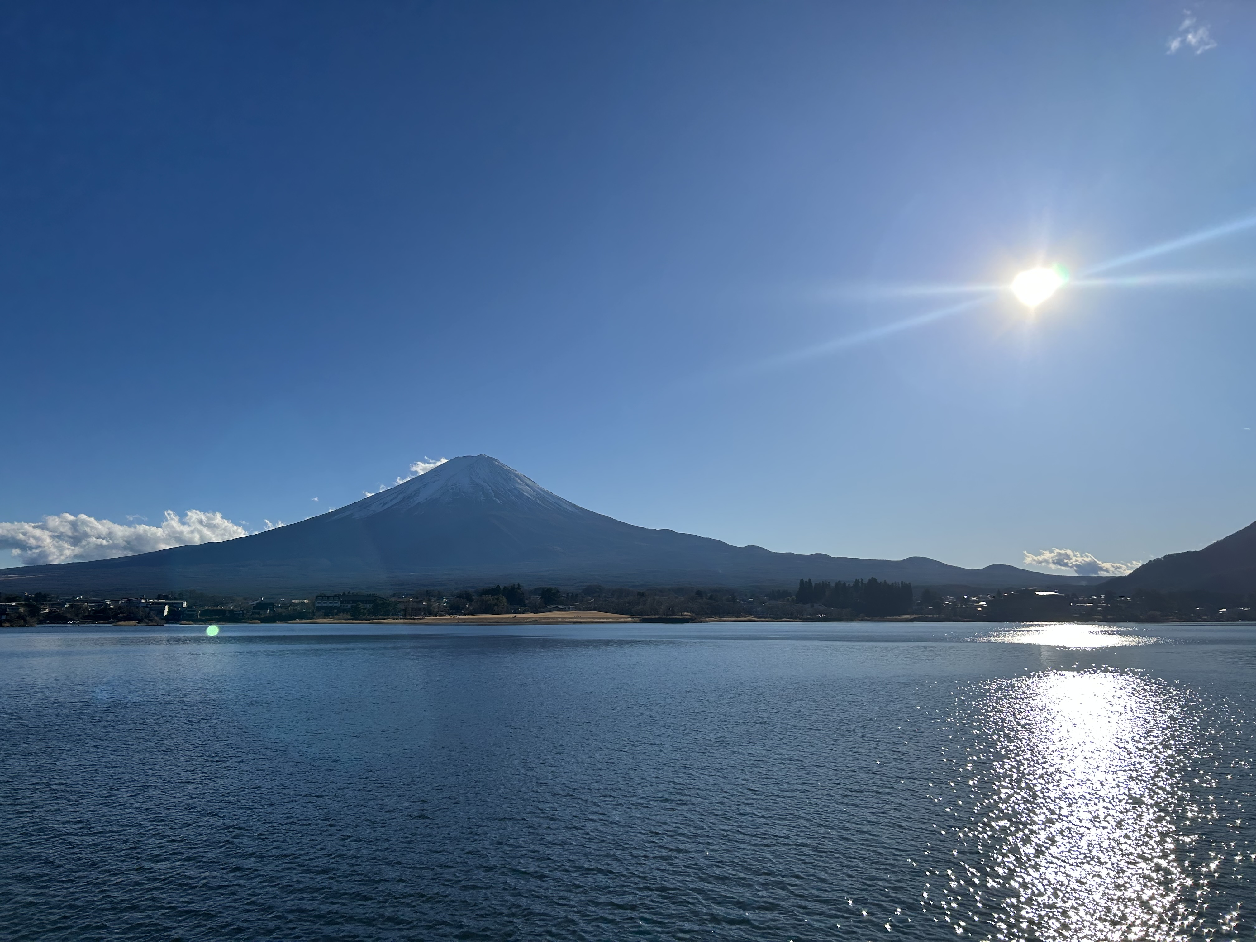 河口湖 遊覧船 天晴