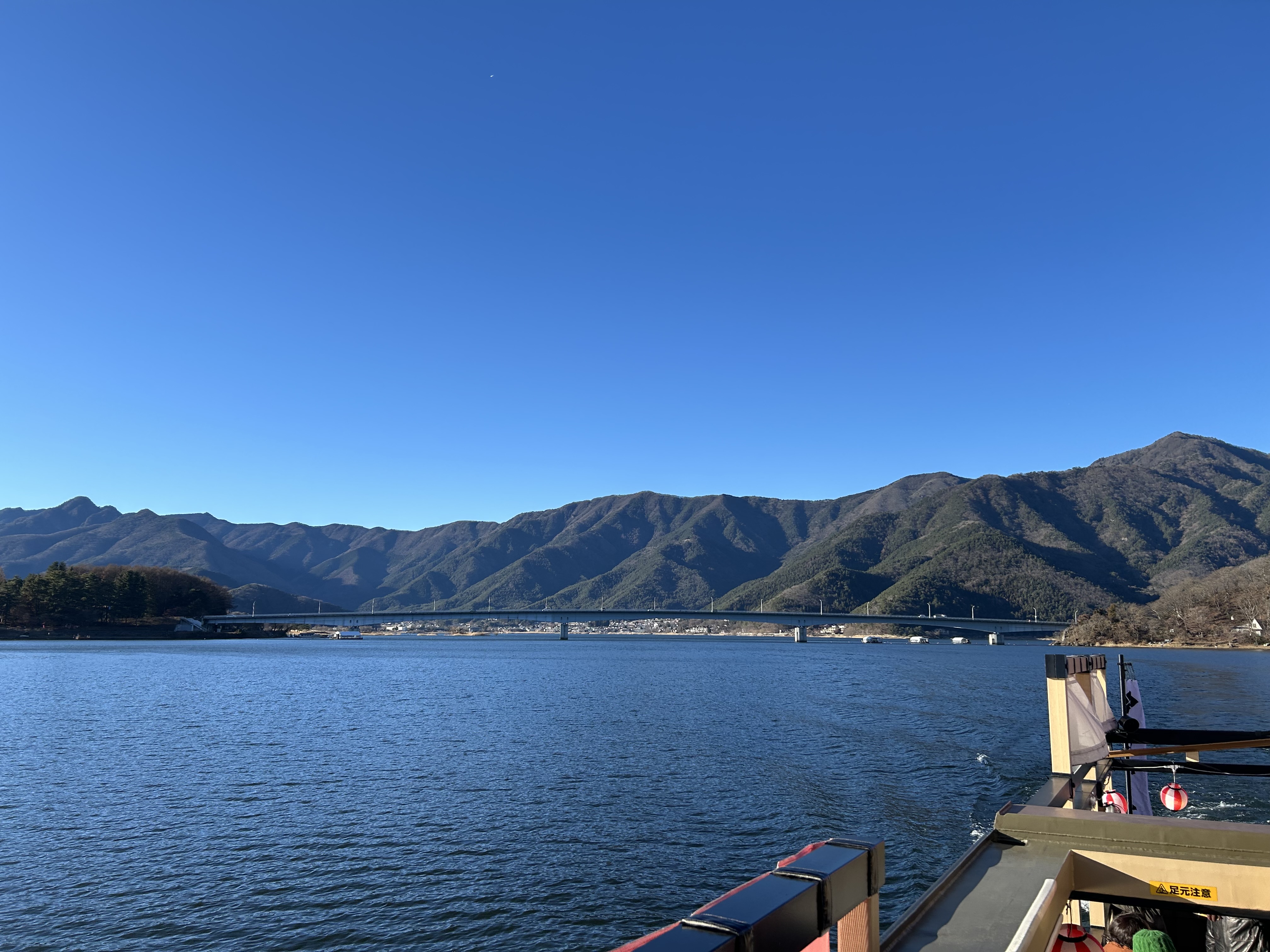 河口湖 遊覧船 天晴