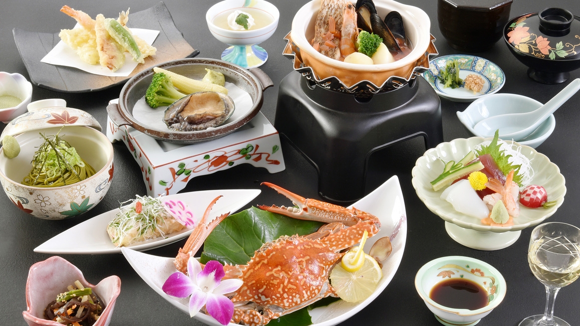 活鮑と渡り蟹の饗宴♪ホテル特製 魚介のアクアパッツァに舌鼓！「 秋の大漁プラン！ 」