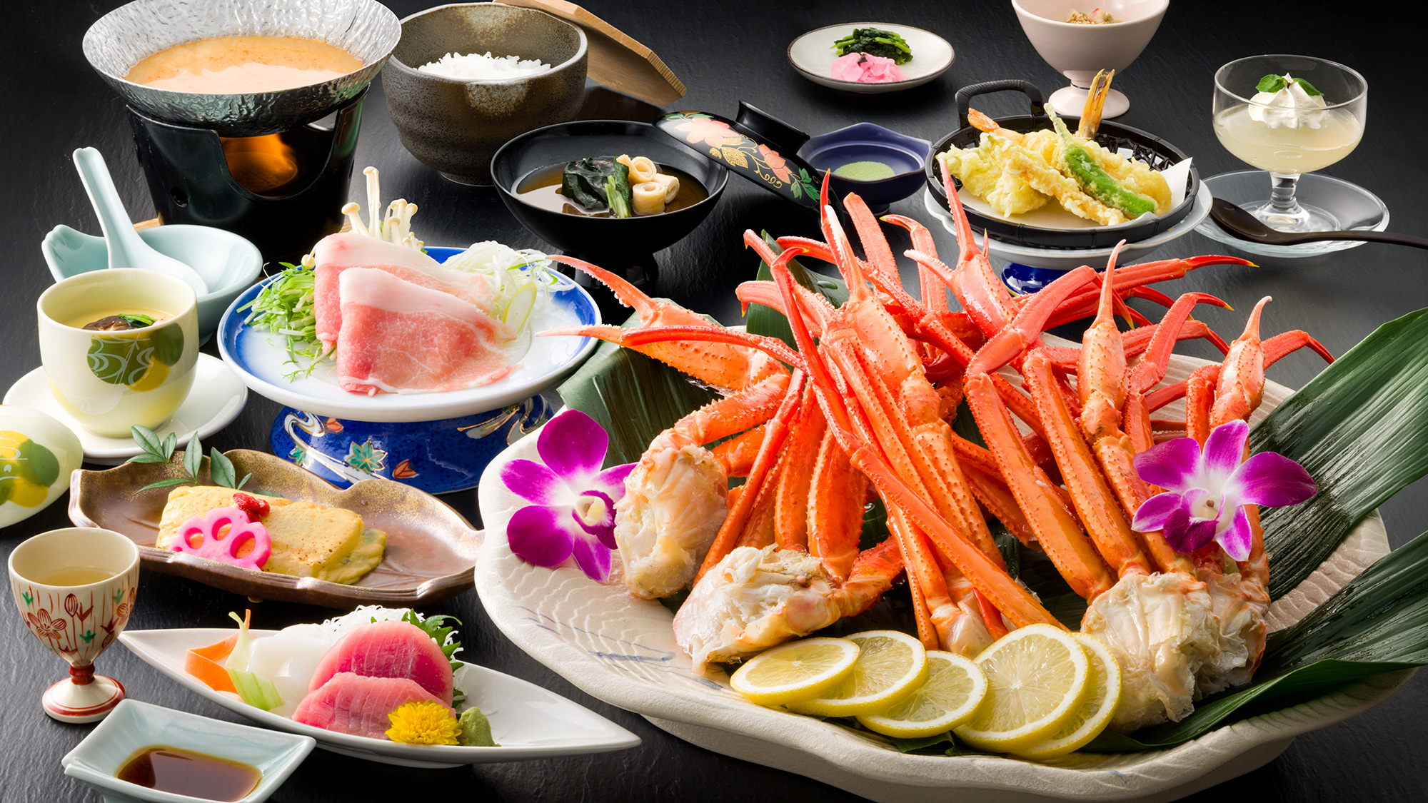 蟹食べ放題プラン　冬にはコレ！蟹をお腹一杯たべる幸せをどうぞ。