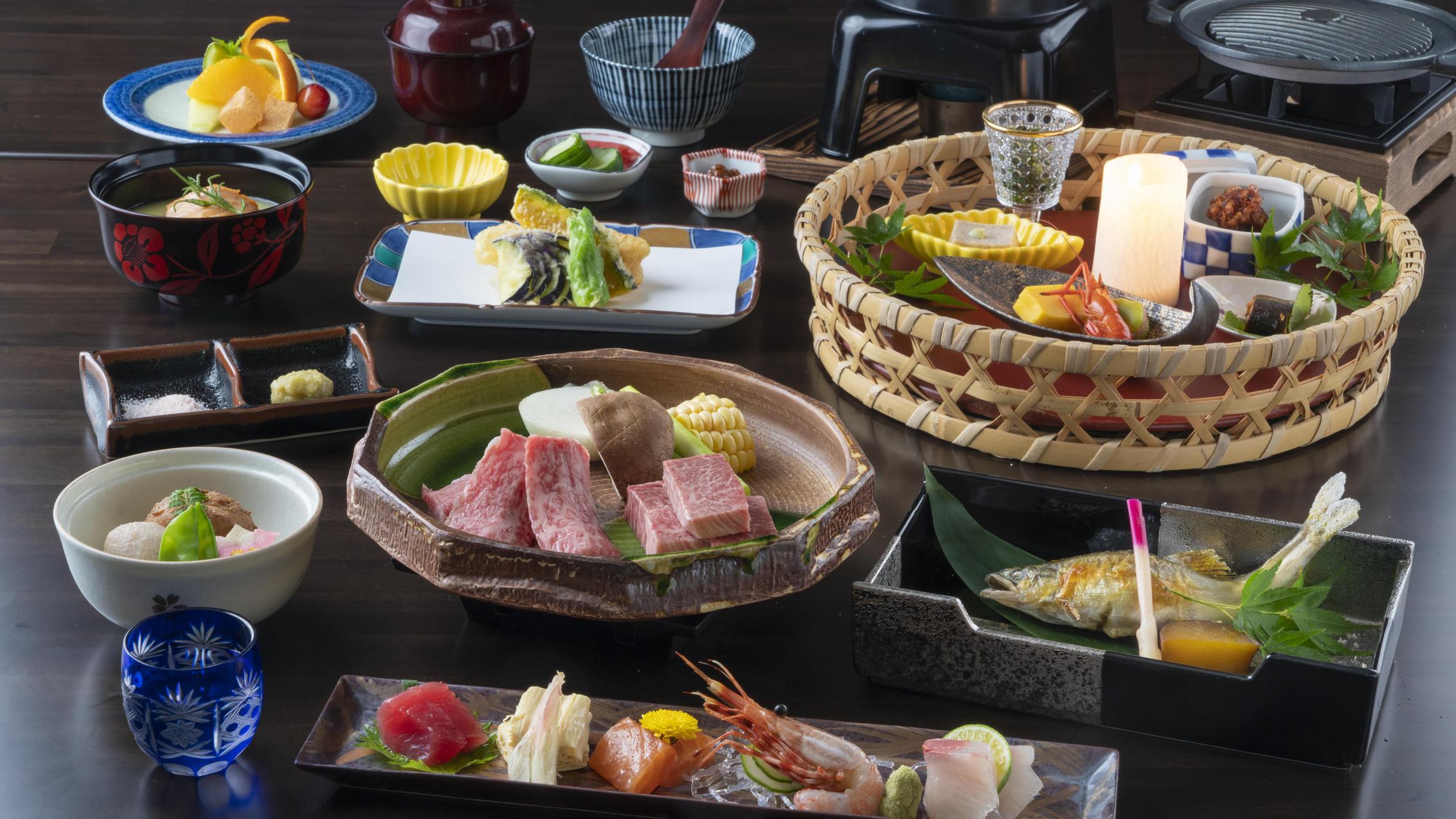 【料理長特撰】奥美濃の旬を食べつくす☆季節の創作和食会席☆当館料理長一押しプラン