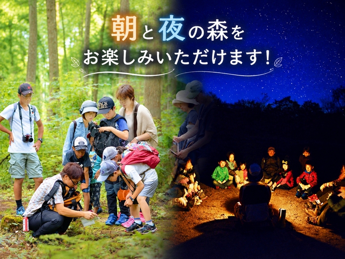 森の達人と歩く！夜の森を楽しむ「夜長の虫聞き散歩」付きプラン【500円クーポン付き】