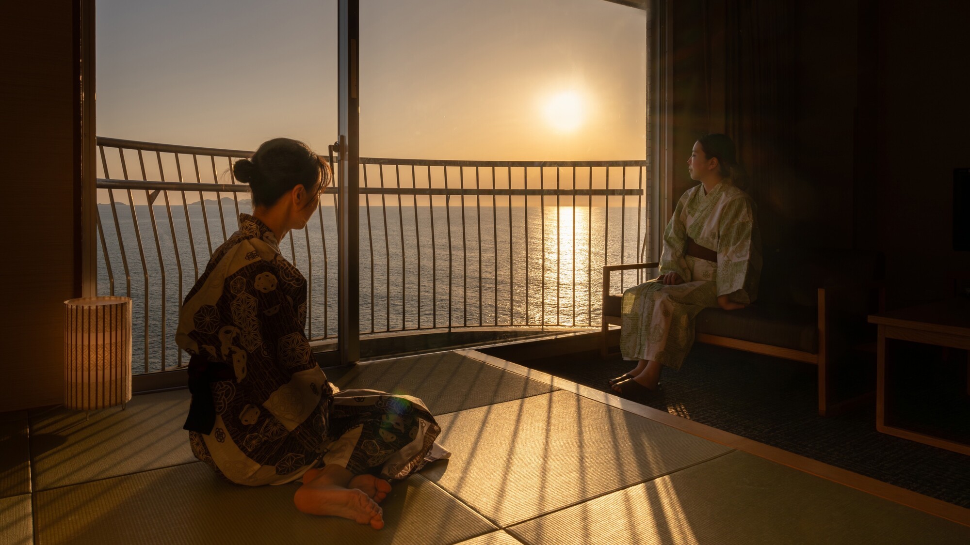 海に沈む夕日