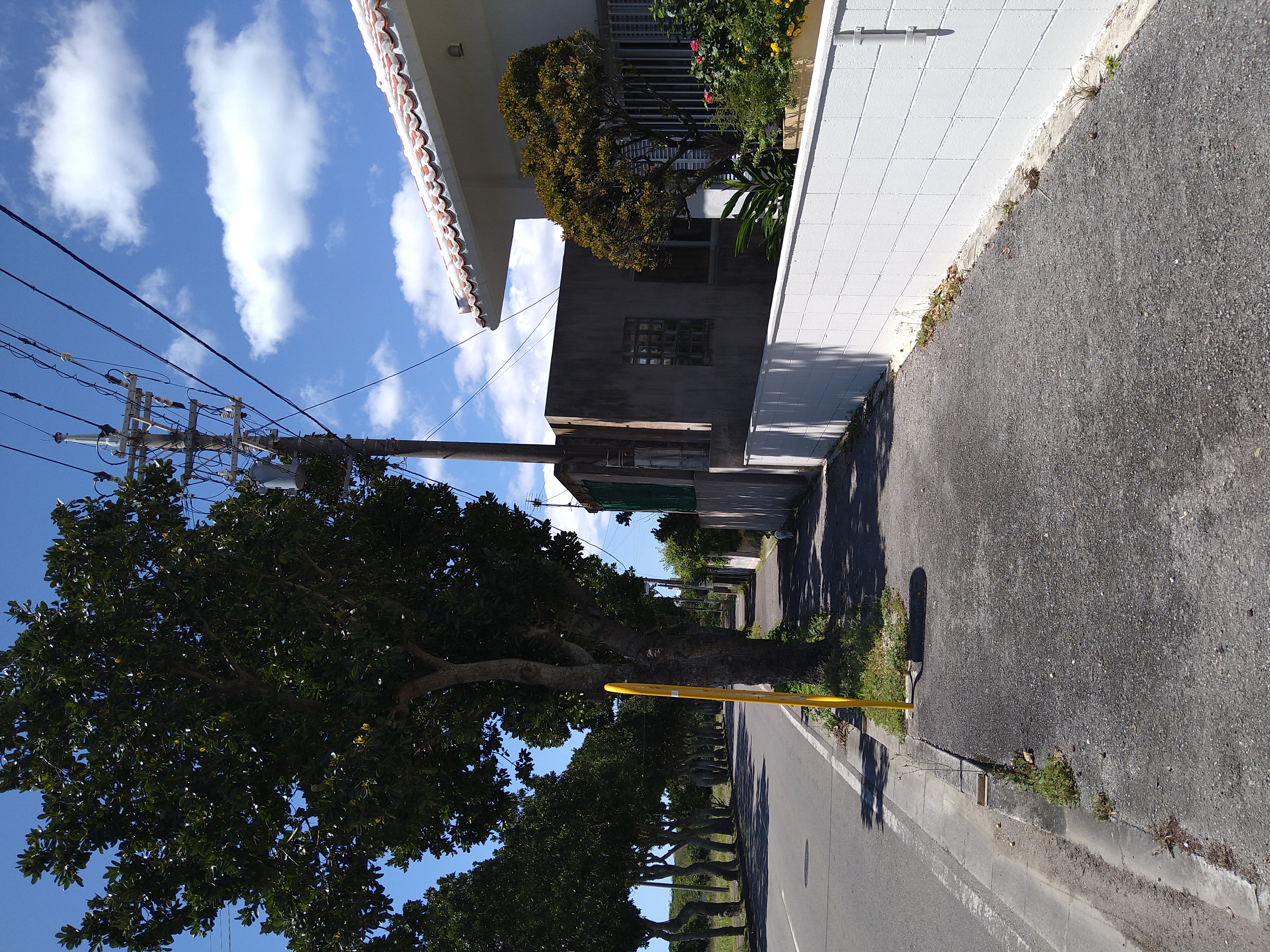 空港方面行きバス停は目の前