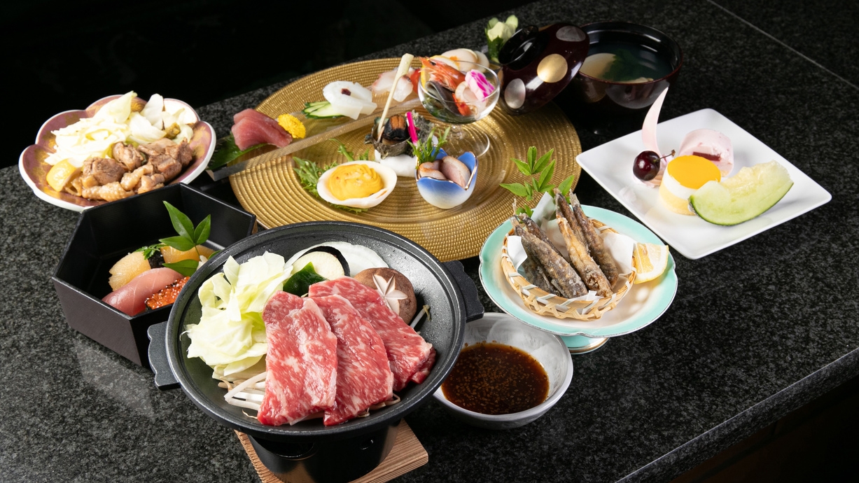 宮﨑の旬の味を贅沢に堪能いただける宮崎宮崎贅沢コースプラン　（朝食付き2食プラン）