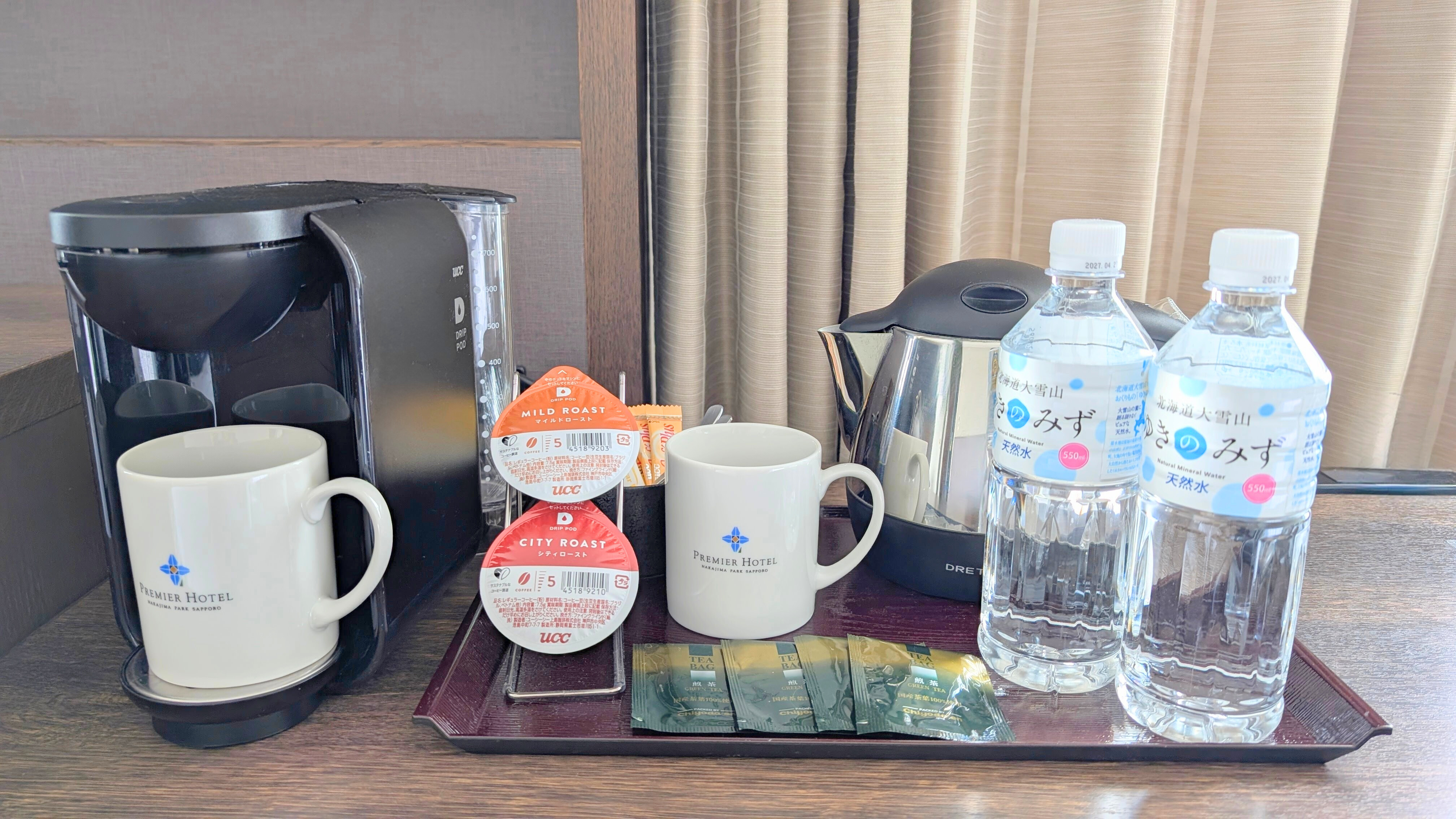 15階以上客室にUCCコーヒーマシン「Drip Pod」をご用意しています。