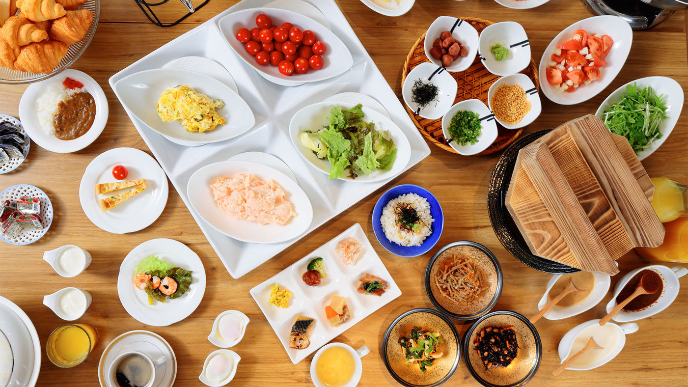【朝食】「長崎県産」の食材をたっぷりと。＜和・洋＞多彩な朝食ビュッフェをお召し上がりください♪