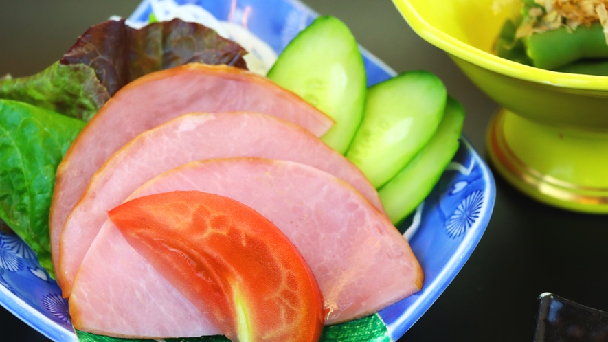 #【朝食】朝に食べたいハムとお野菜