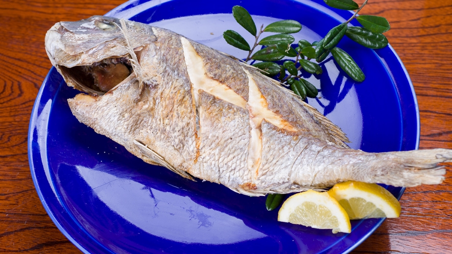 *【夕食一例】新鮮な旬の鮮魚はシンプルに焼き物で