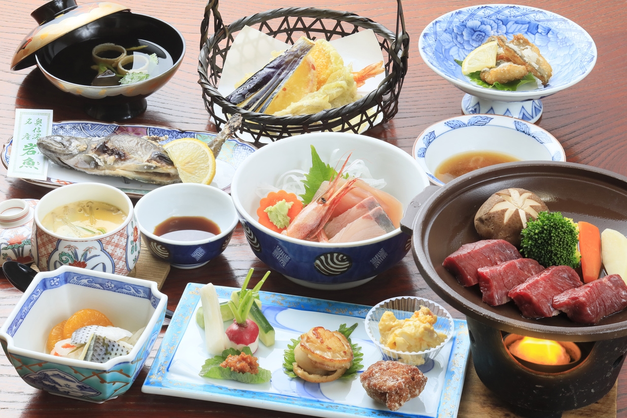 ☆２大ご当地食材☆【メインは信州牛の陶板焼きと川魚の塩焼き】プラン