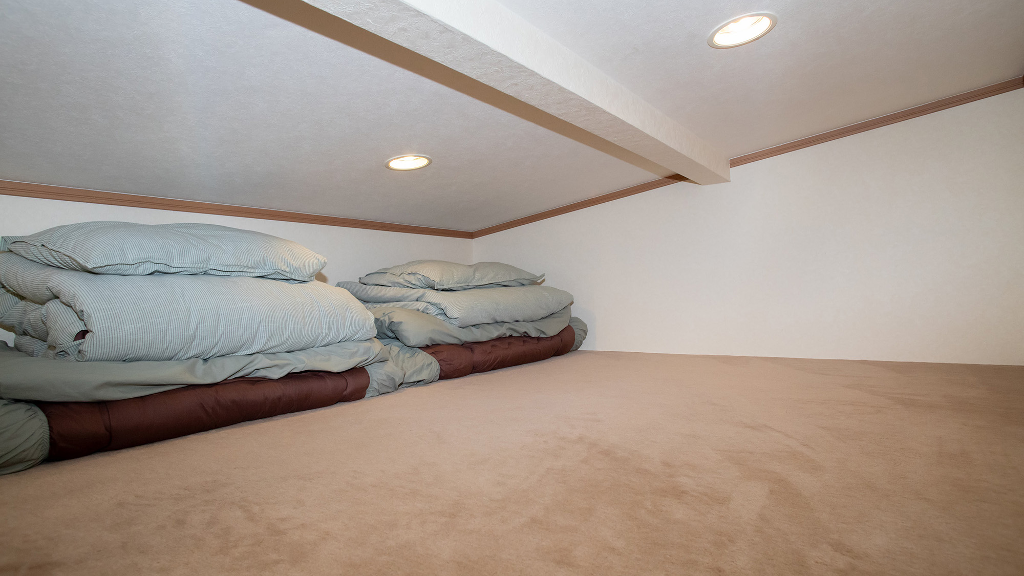 ・【トレーラーハウス　コンフォートキャビン】ロフトでごろごろ過ごすのも秘密基地のようで童心に帰ります