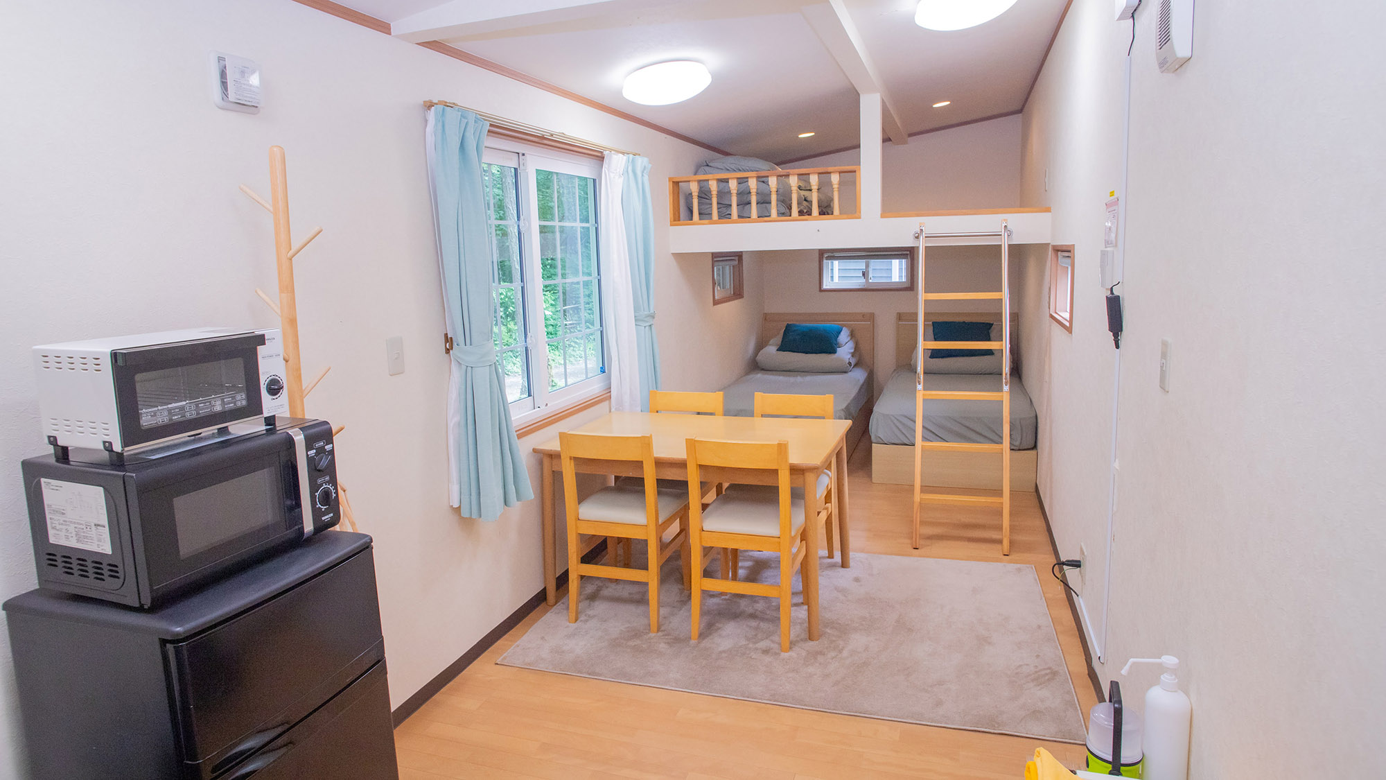 ・【トレーラーハウス　コンフォートキャビン】wi-fi、加湿空気清浄機を完備。快適にお過ごしください