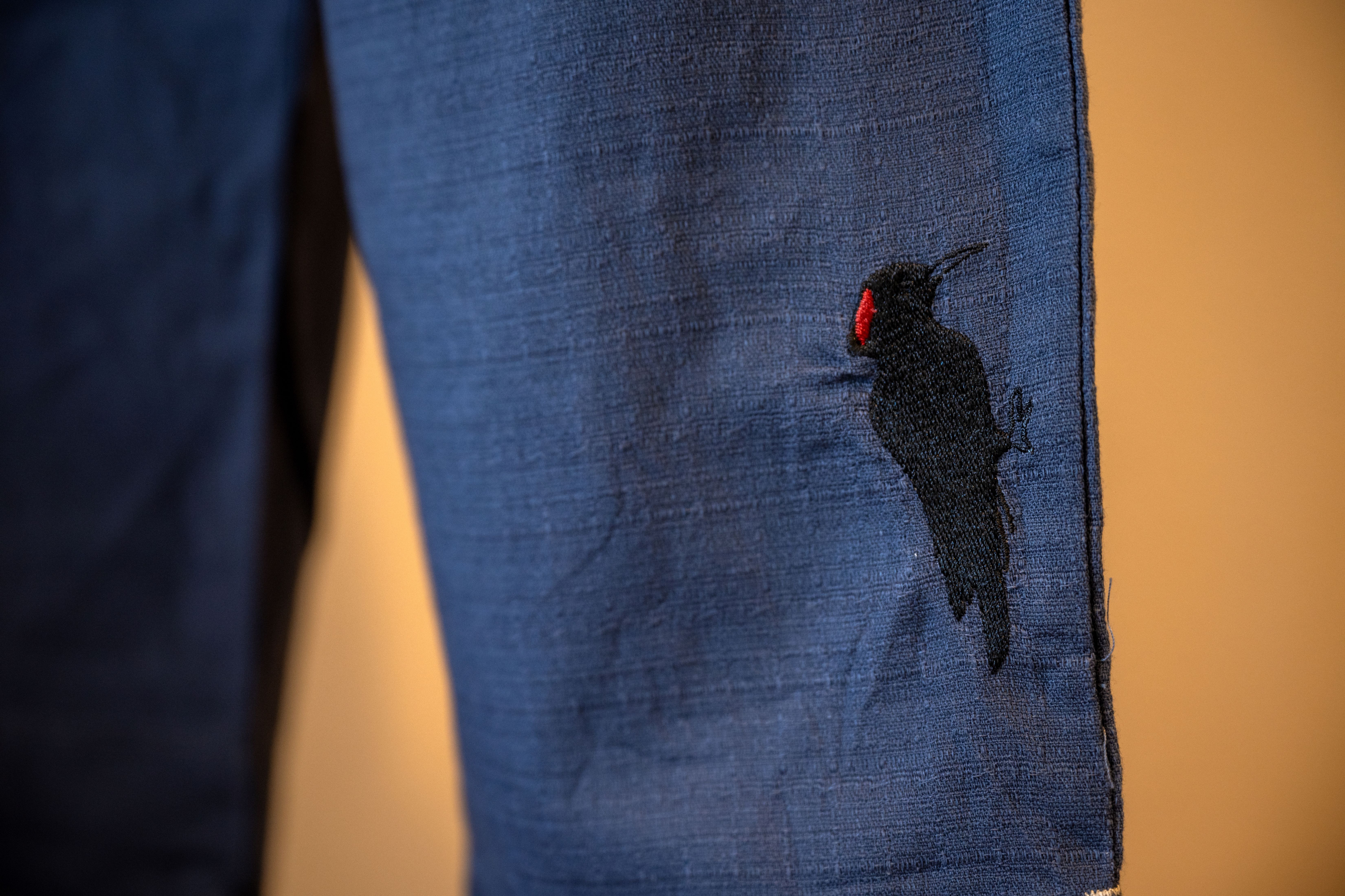 作務衣の刺繍