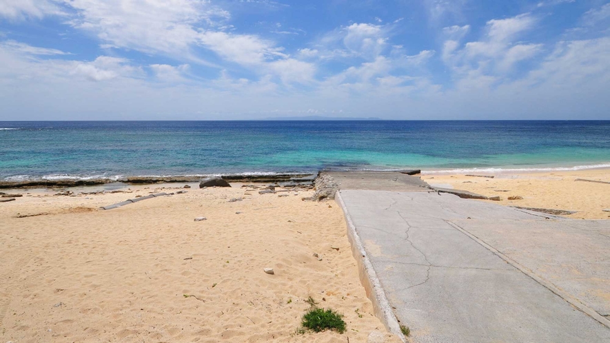 【前浜海岸】西側に位置美しい夕日を観られます