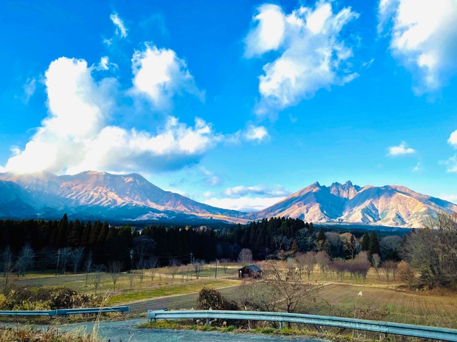 天気が良ければ阿蘇山が綺麗に見えます！