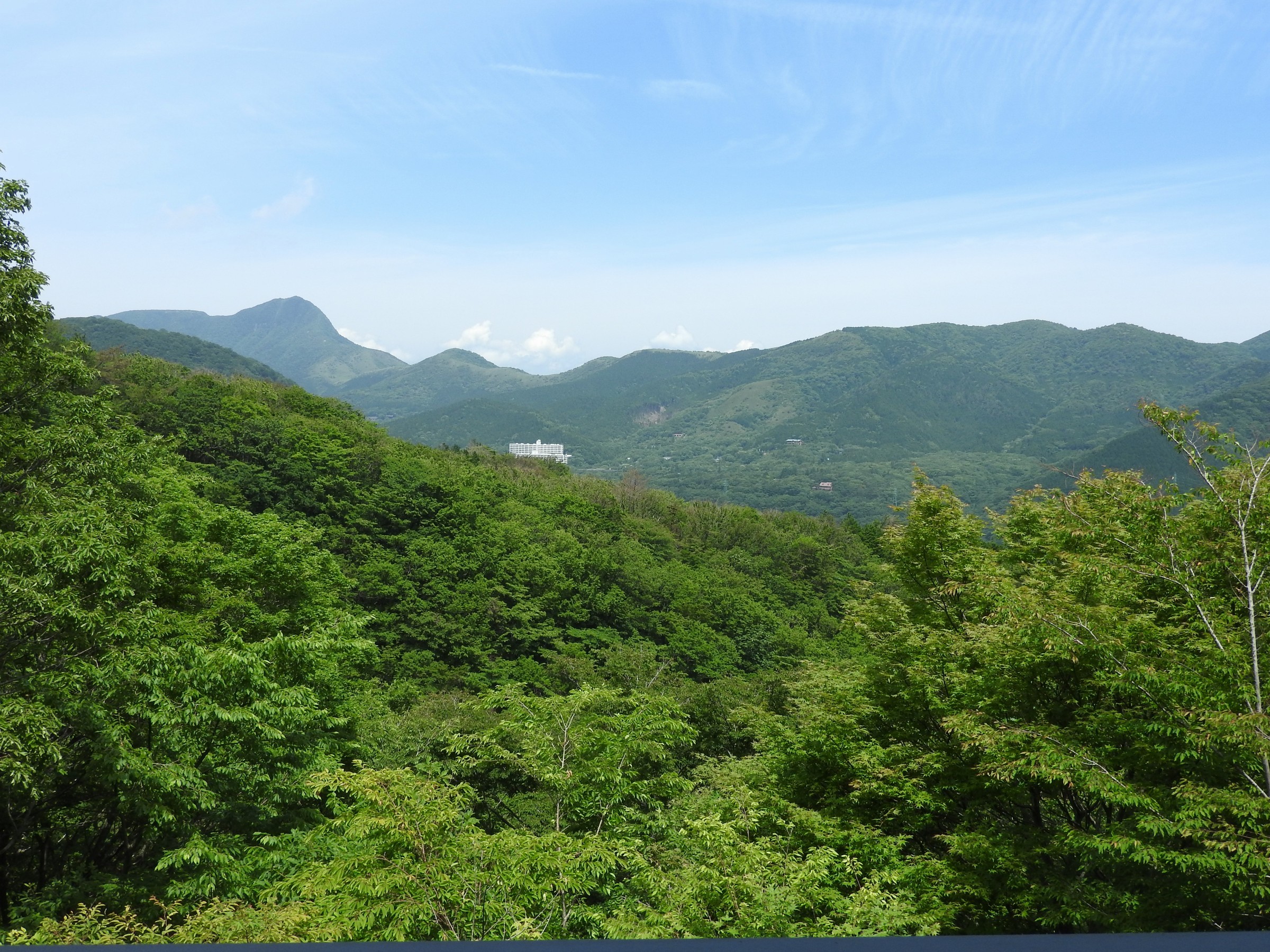 ロビーからの眺め　「箱根外輪山」