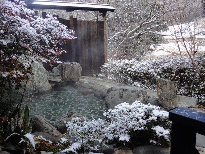 雪景色の露天風呂