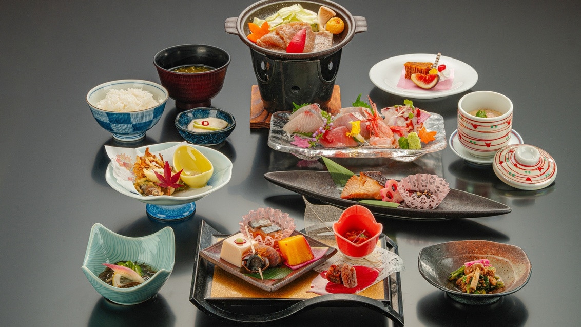 【料理長おすすめ会席】グレードアップ｜料理長が旬の食材を吟味したおすすめ会席【夕朝食付】