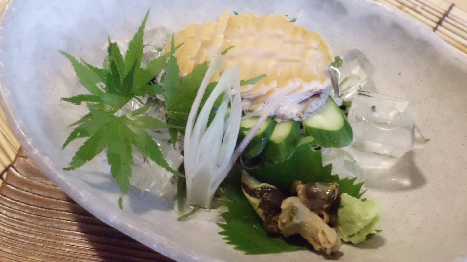 【冬季限定/2食付/アワビのお刺身】＜ちょこっとグレードアップ＞アワビのお刺身＋味覚会席