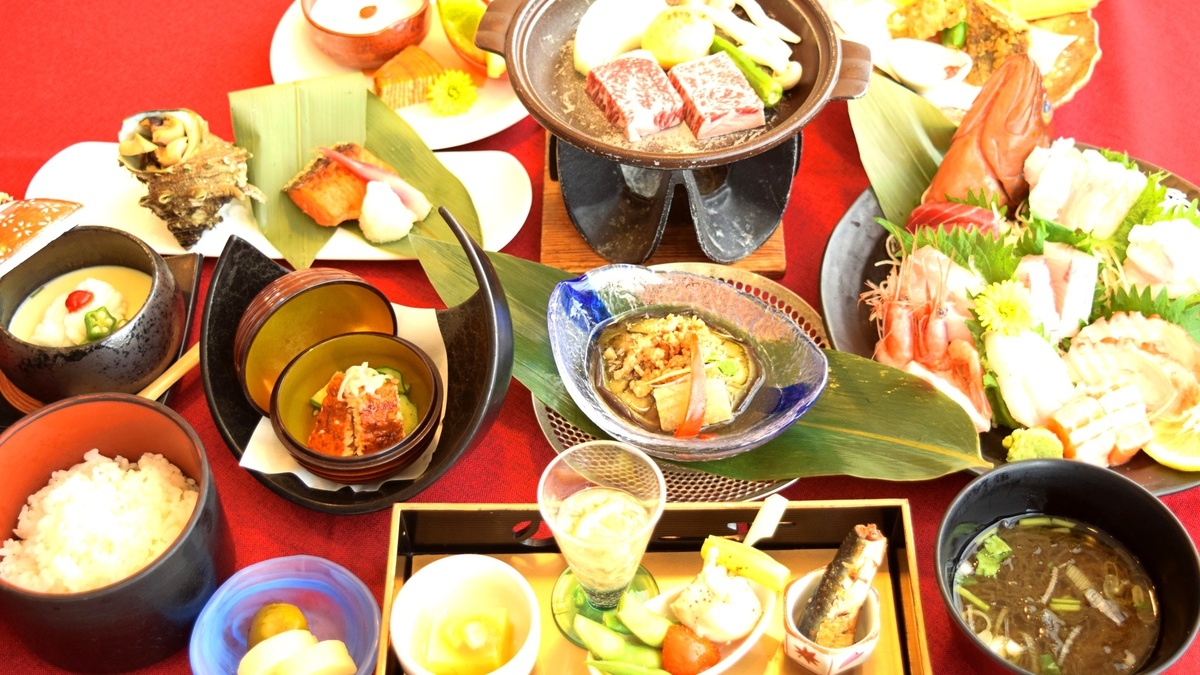 【料理長おすすめ会席】グレードアップ｜料理長が旬の食材を吟味したおすすめ会席【夕朝食付】