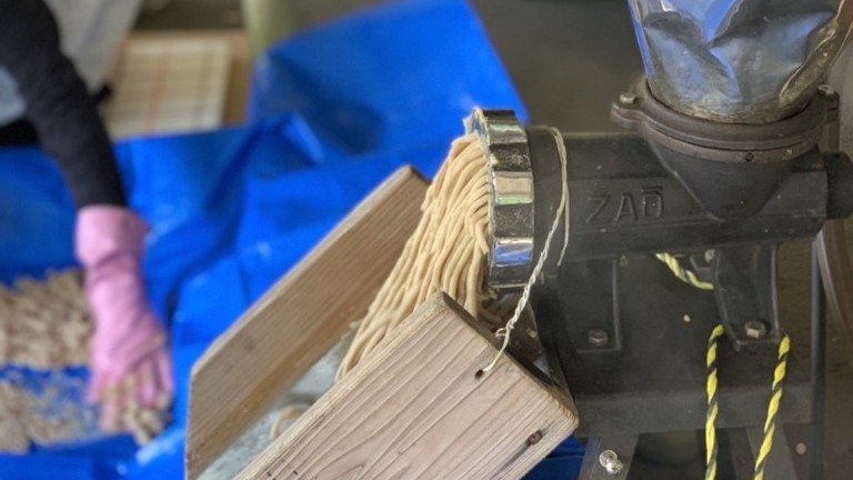 味噌作り2025（大豆をミキサーでつぶす）