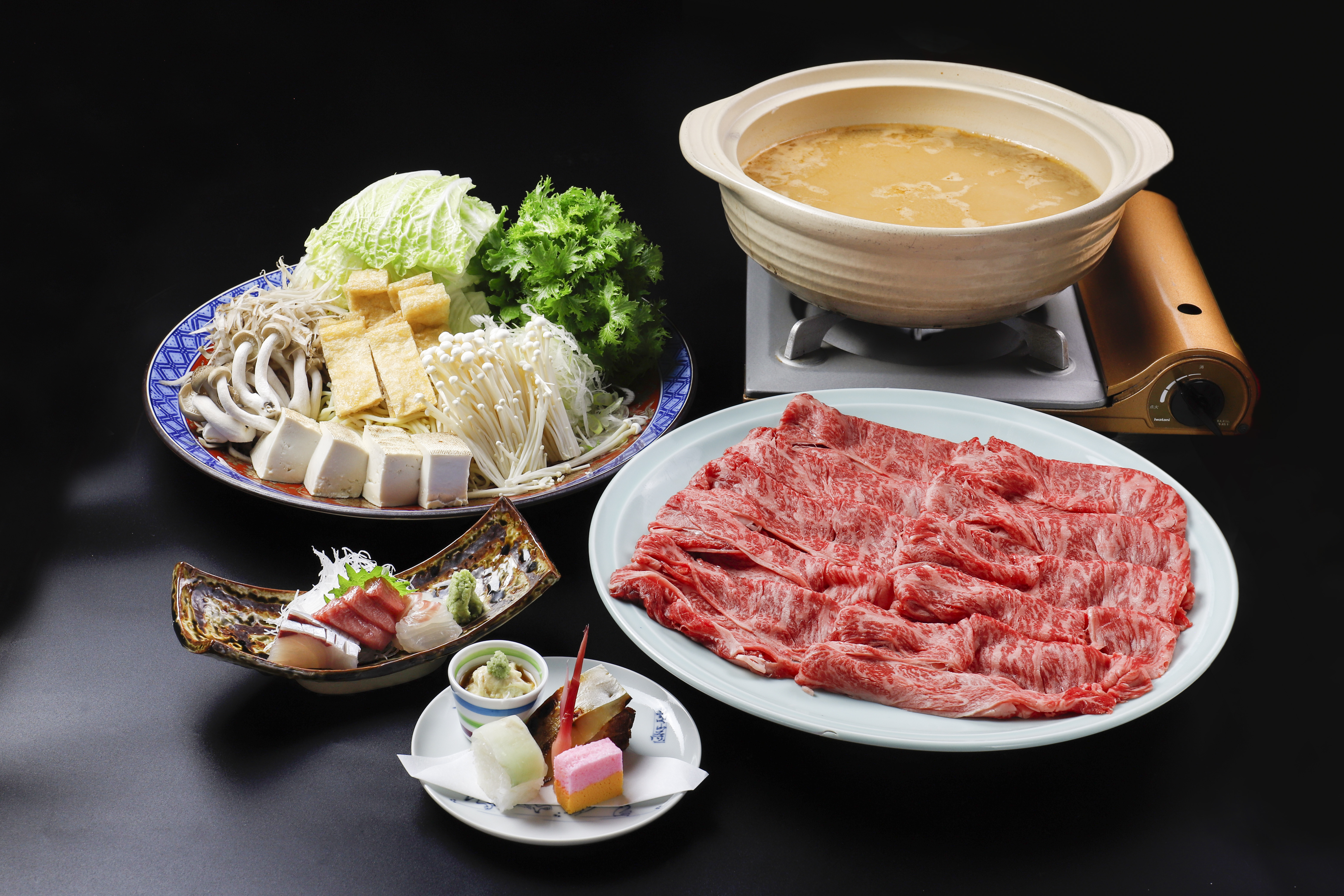 牛肉しゃぶしゃぶ白味噌風味鍋