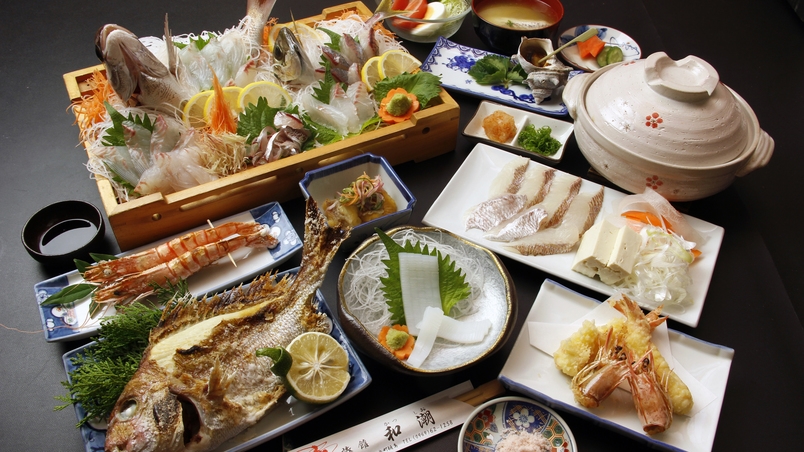 【天草の真鯛】鯛しゃぶ×天草海鮮！天草育ち、ぷりっぷりの鯛は甘かよ〜★〈部屋食〉