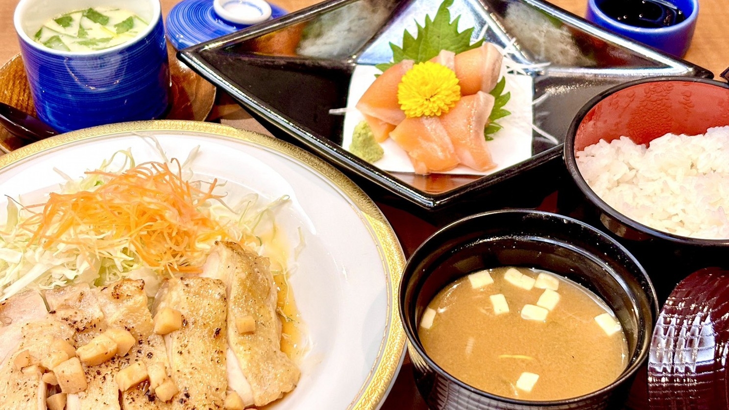 ◆おススメ夕食◆寿司・ステーキ・ハンバーグ・日替わりの彩定食など【選べる定食（２食付）】≪エコ清掃≫