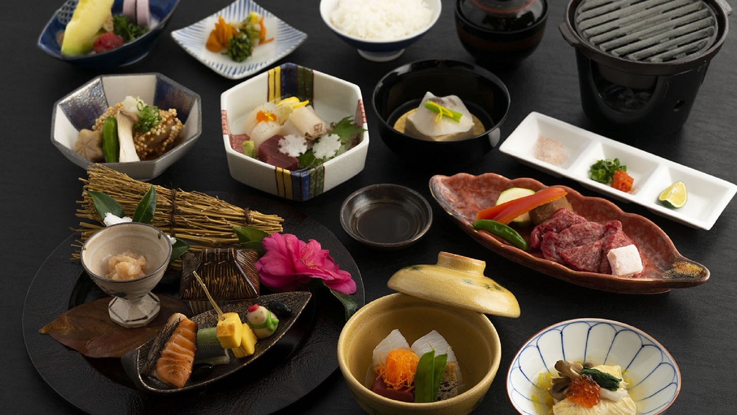 【ひとり旅専用　和楽コースプラン】有馬温泉で愉しむ黒毛和牛の鉄板焼き付き