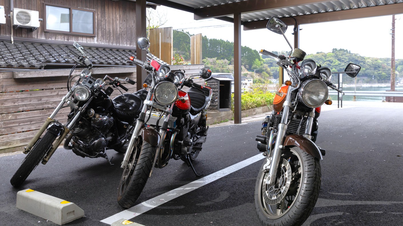 【バイク旅応援・素泊まり】屋根付き駐車場＆貸切温泉で安心ツーリングプラン
