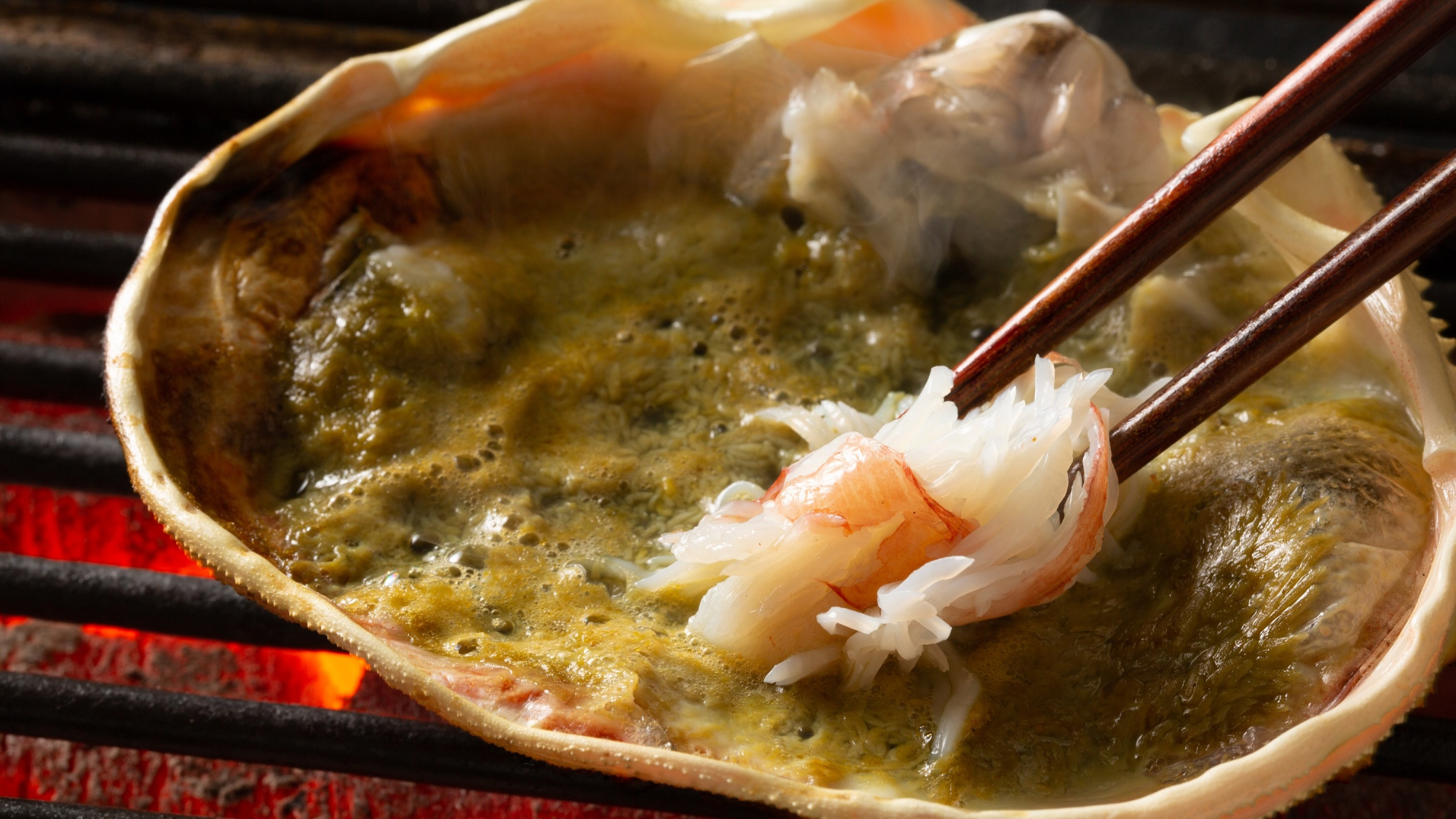 柴山がにの甲羅味噌焼き