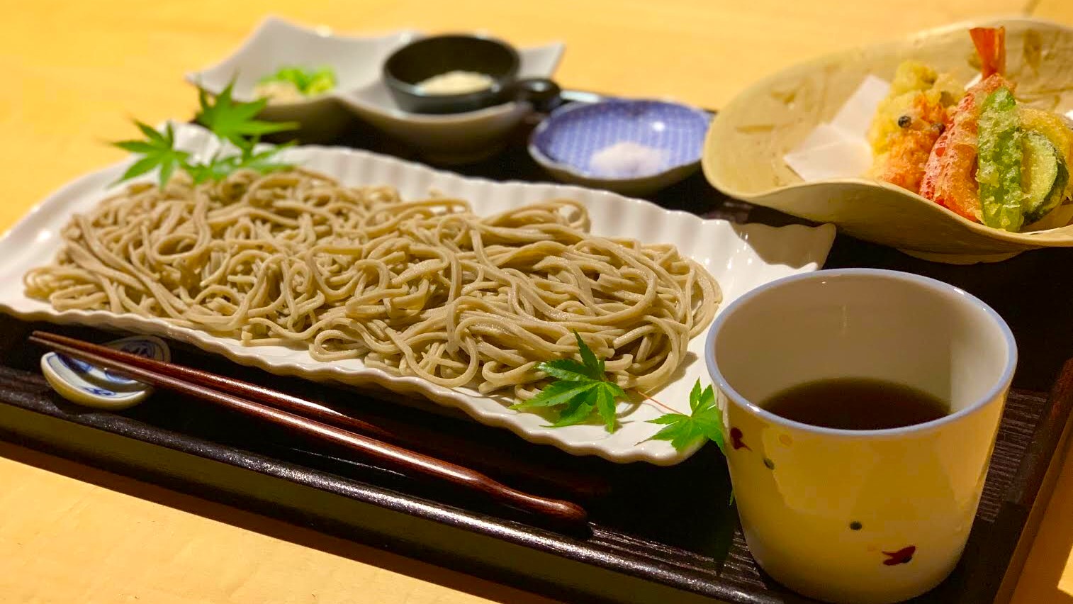 手打ちそば・天ぷらセット