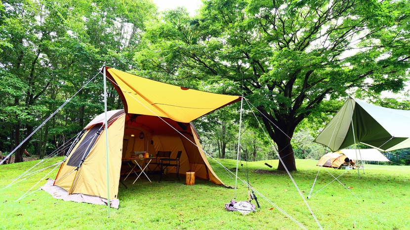 手ぶらキャンプ◆“小会瀬の森”道具不要で手軽にキャンプ体験！
