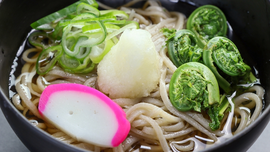 ★山菜まつり2024 夕食一例★十割手打ちそば