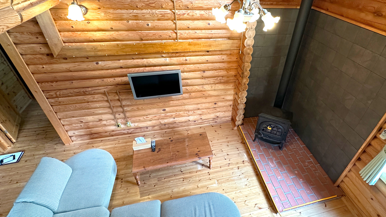 薪ストーブ付きコテージ