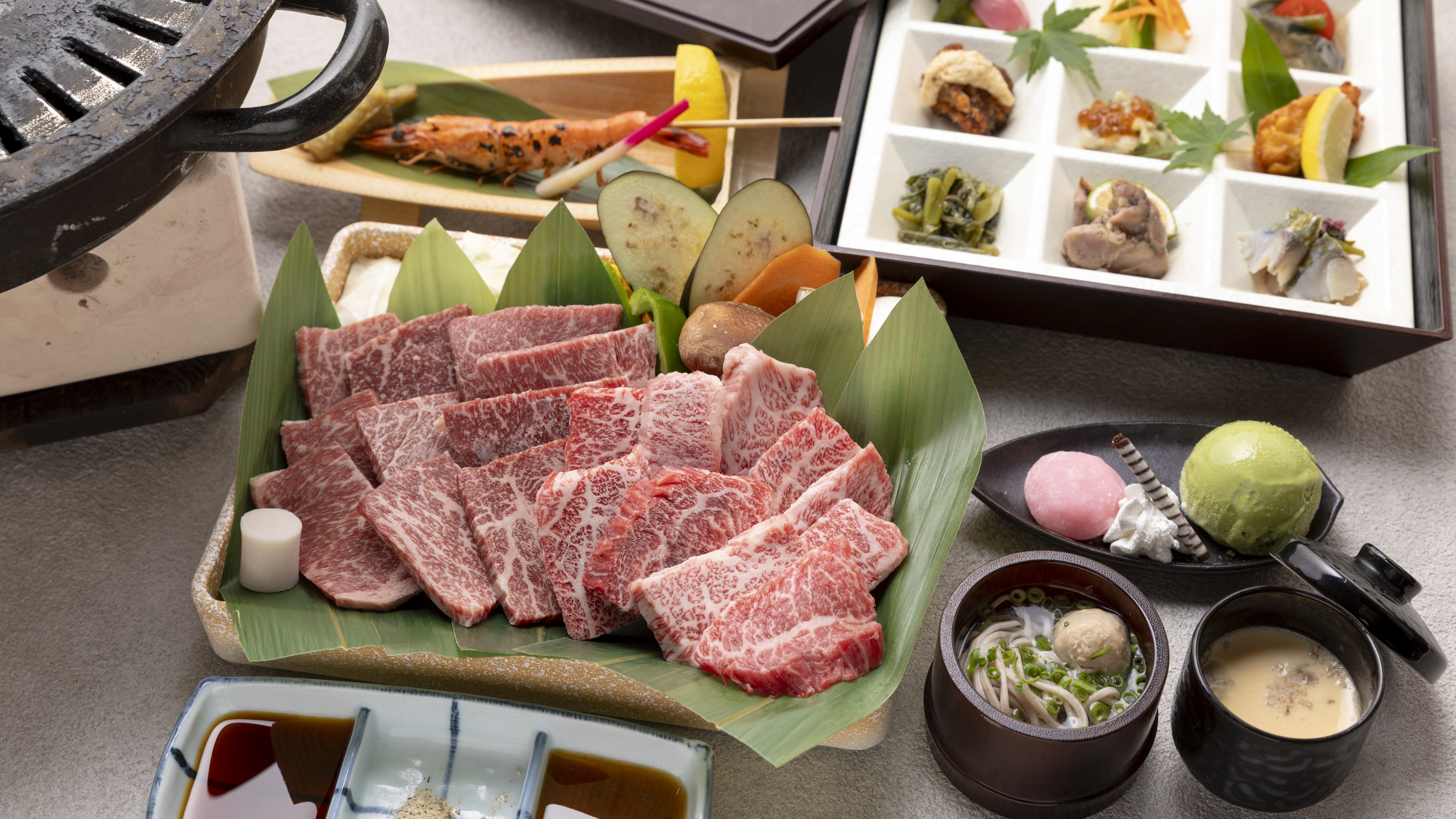 贅沢な味わい　おおいた和牛の炭火焼き