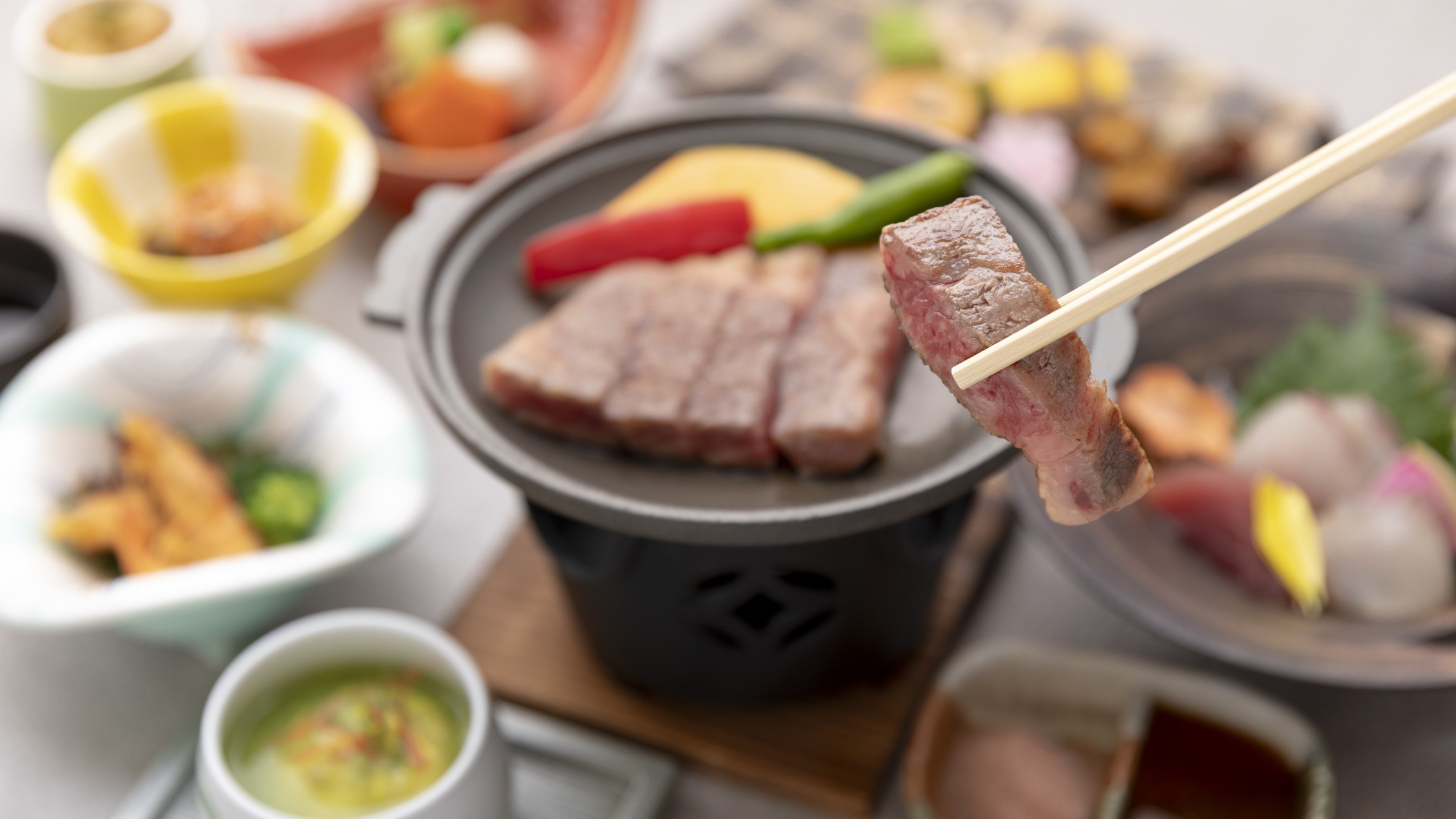 【人気１位！】絶品！！おおいた和牛ステーキ会席プラン＜お食事処＞