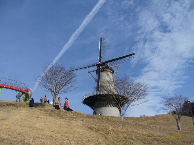 オランダ風車のある長沼フートピア公園 　宿より車で２５分　キャンプもできるよ