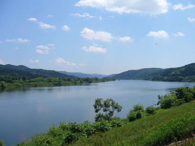 夏の北上川。