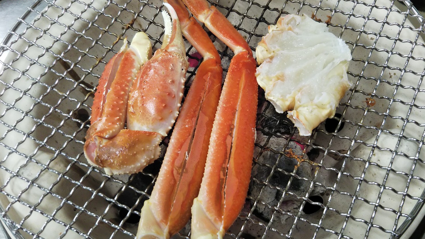焼きガニ＋とろける但馬牛しゃぶ鍋の欲張りプラン♪外湯券付き