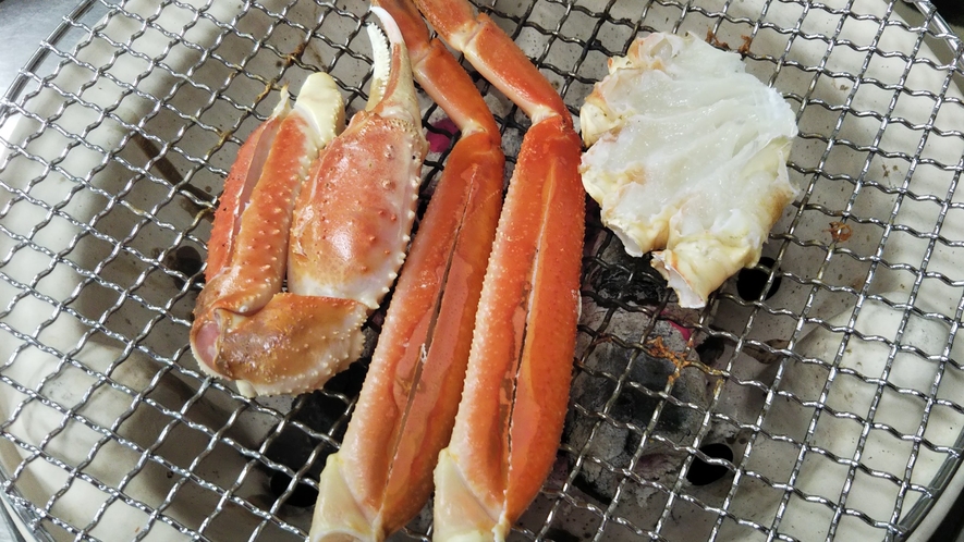 炭火　焼きがに