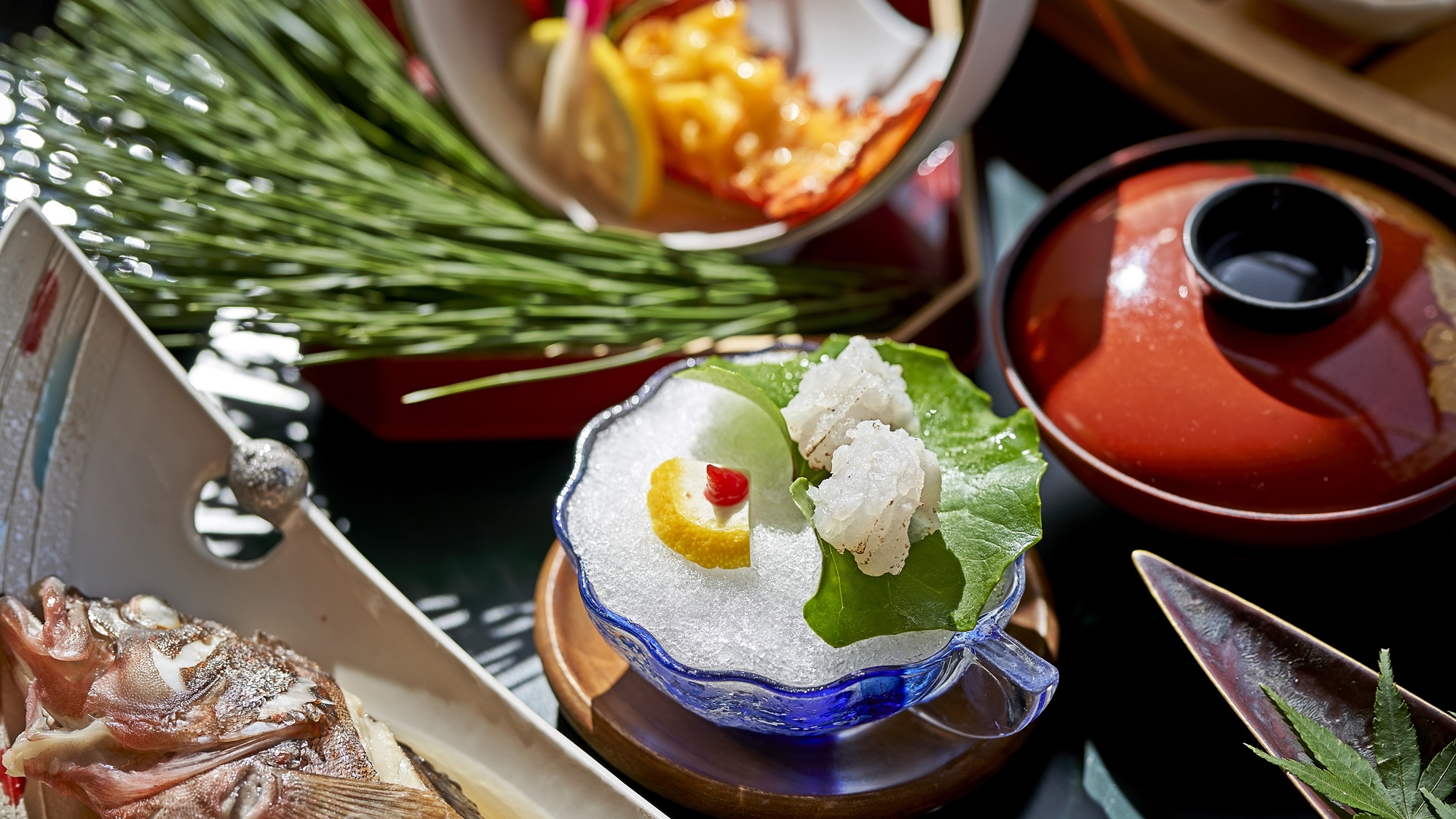 【季節の料理（一例）】鱧シャブ